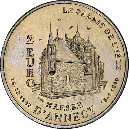 Francja, 
  
  2 euro, 
  
  Annecy – Claude Berthollet