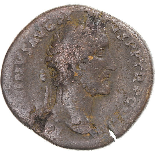 Moneta, 
  
  Antonin Pius, 
  
  Sestercjusz