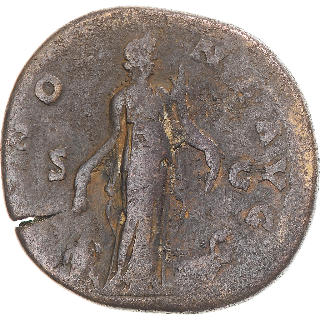 Moneta, 
  
  Antonin Pius, 
  
  Sestercjusz