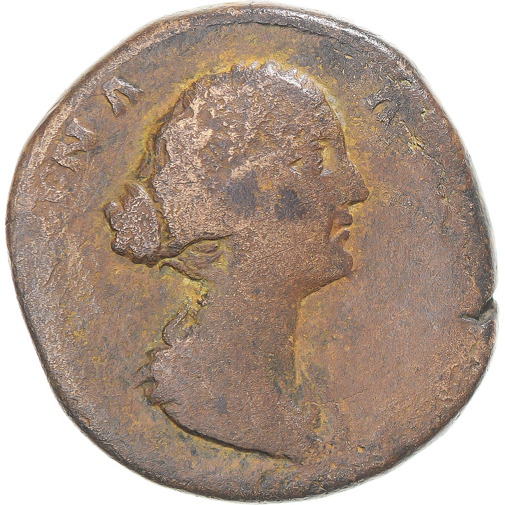 Moneta, 
  
  Faustyna II, 
  
  Sestercjusz