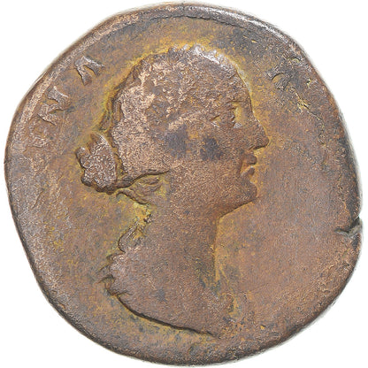 Moneta, 
  
  Faustyna II, 
  
  Sestercjusz
