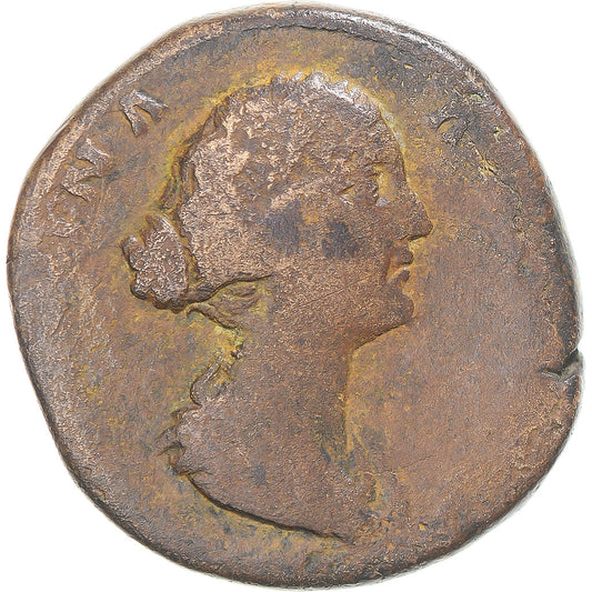 Moneta, 
  
  Faustyna II, 
  
  Sestercjusz
