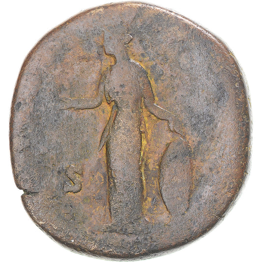 Moneta, 
  
  Faustyna II, 
  
  Sestercjusz