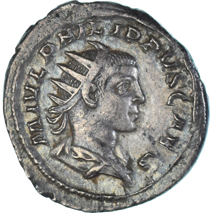 Moneta, 
  
  Filip II, 
  
  Antoninian