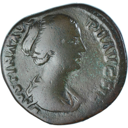 Moneta, 
  
  Faustyna I, 
  
  Sestercjusz
