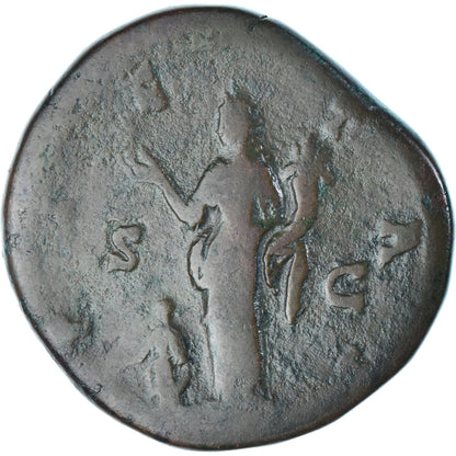 Moneta, 
  
  Faustyna I, 
  
  Sestercjusz
