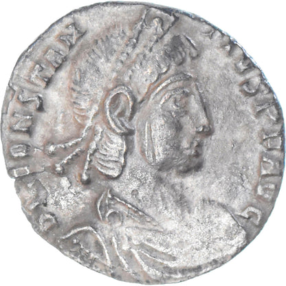 Moneta, 
  
  Konstancjusz II, 
  
  krzemionka