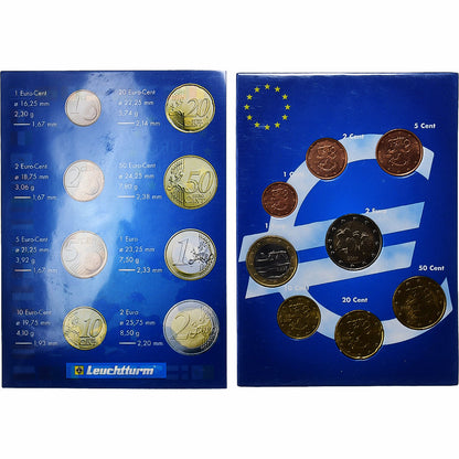 Finlandia, 
  
  Setze 1 ct. - 2 euro, 
  
  2002