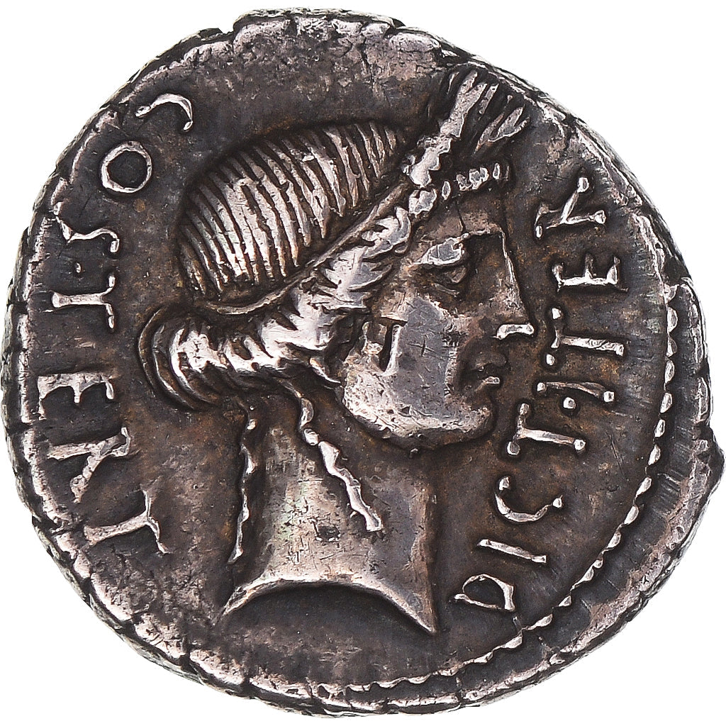 Juliusz Cezar, 
  
  Denar, 
  
  46 p.n.e