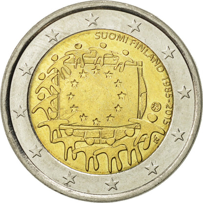 Finlandia, 
  
  2 euro, 
  
  Europäischer Vorhang