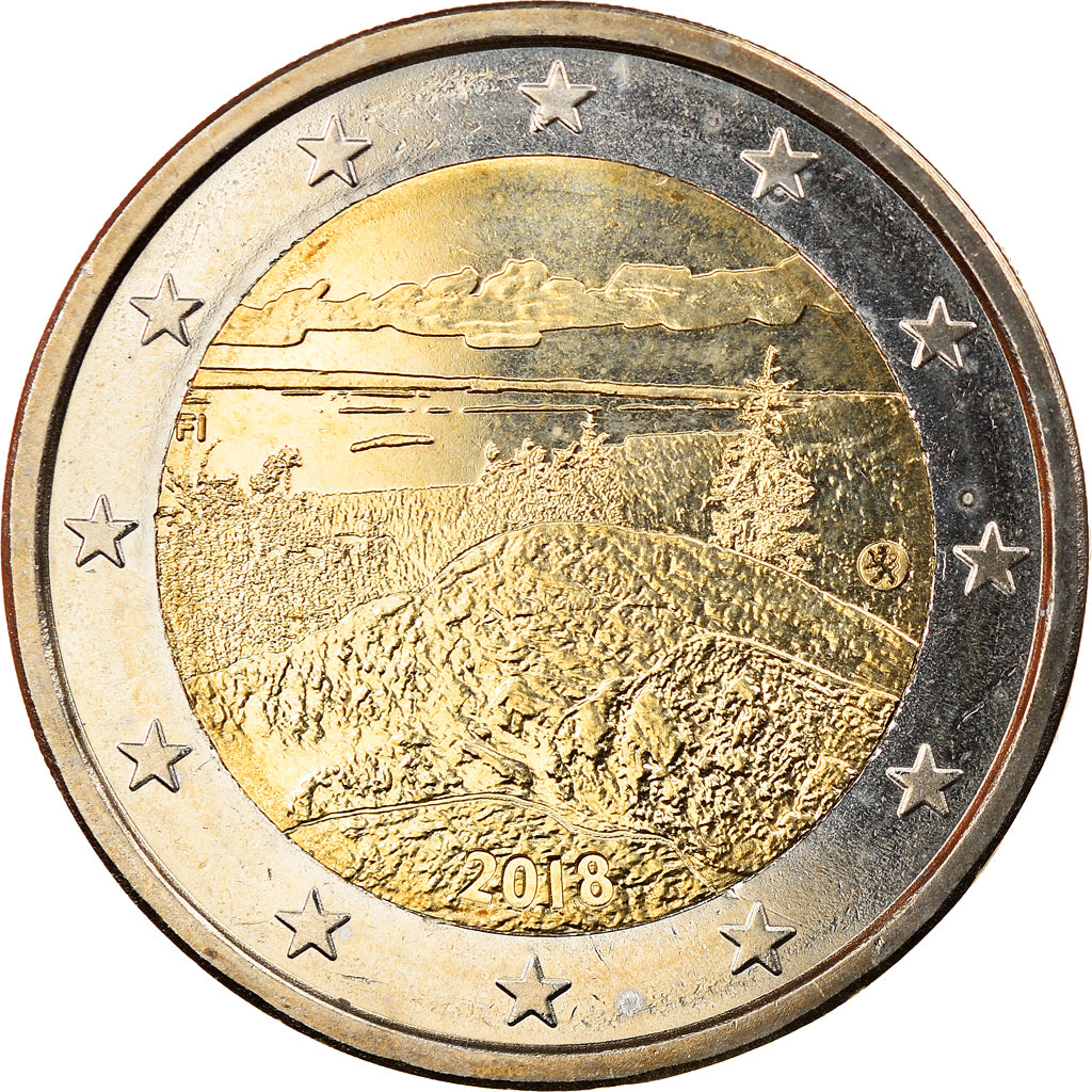 Finlandia, 
  
  2 euro, 
  
  Landschafts-Koli