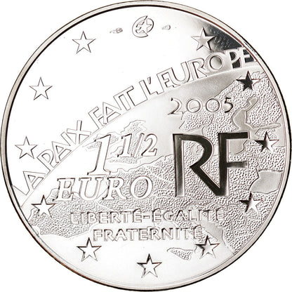 Francja, 
  
  1-1/2 Euro, 
  
  Ende des Zweiten Weltkriegs